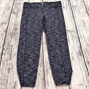 Alo Yoga cropped space dye leggings with rouching at cuffs size small